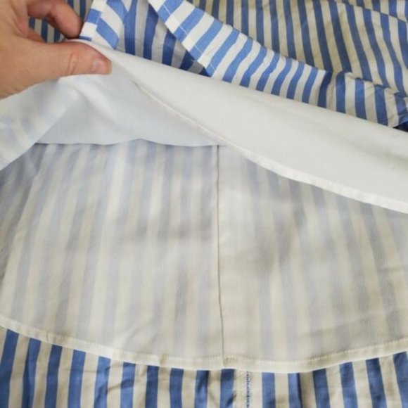 Old Navy Sundress blue white stripe v neck womens XXL smock back NWT Adj straps - Picture 7 of 8